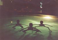 Rob Rio, Freddie Johnson & Former Revolver's drummer Ron McRorey as aliens, Desert Hot Springs, c. 1989