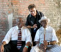 backstage at Cincy Bluesfest w/ Ray Bryant & Pinetop Perkins